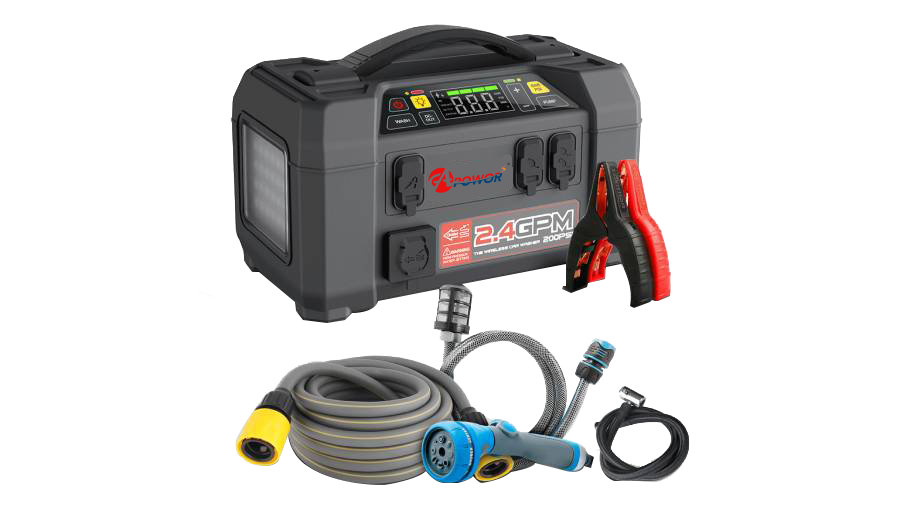 Jump Starter with Car Washer Solution | JinBa AW401 ODM/OEM